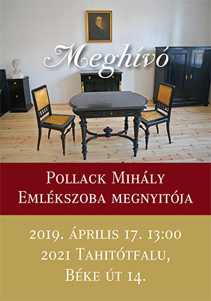 Pollack Mihály Emlékszoba megnyitója